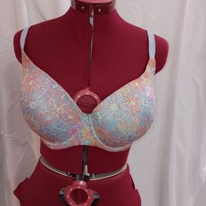 No Boundaries Pastel Floral Lace Bra